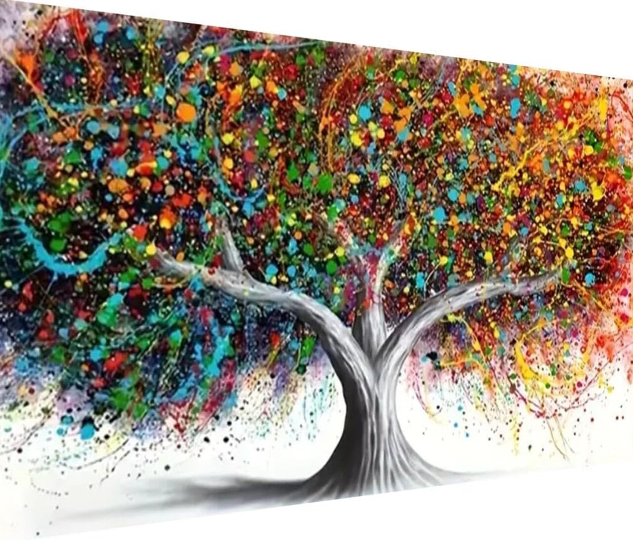 5D Tree Diamond Painting, Diamond Painting Tree Kits for Adults,Colorful Tree DIY Full Drill Crystal Rhinestone Arts and Crafts, Gem Art Paints with Diamond Home Wall Decor